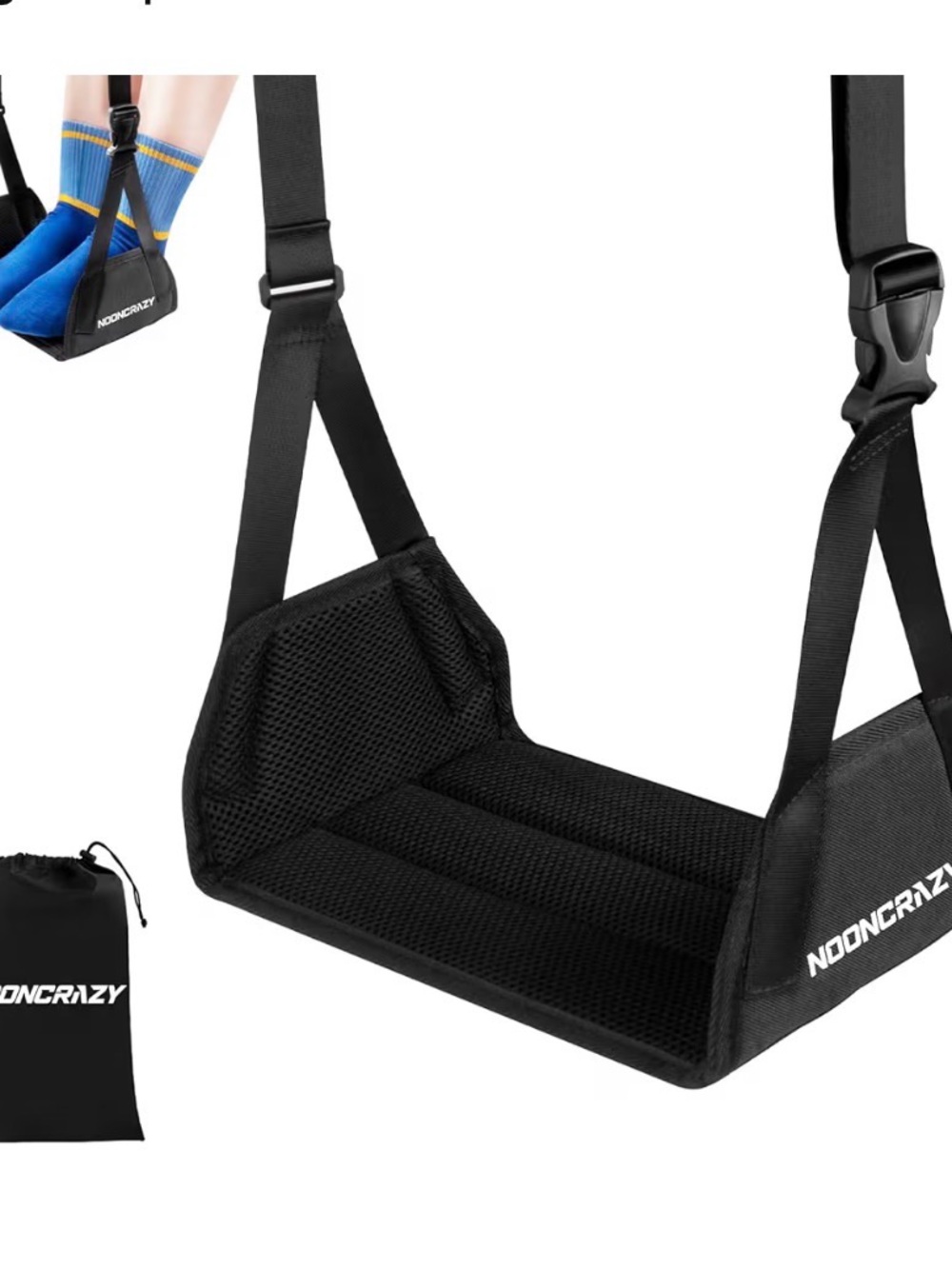Airplane Foot Rest Black